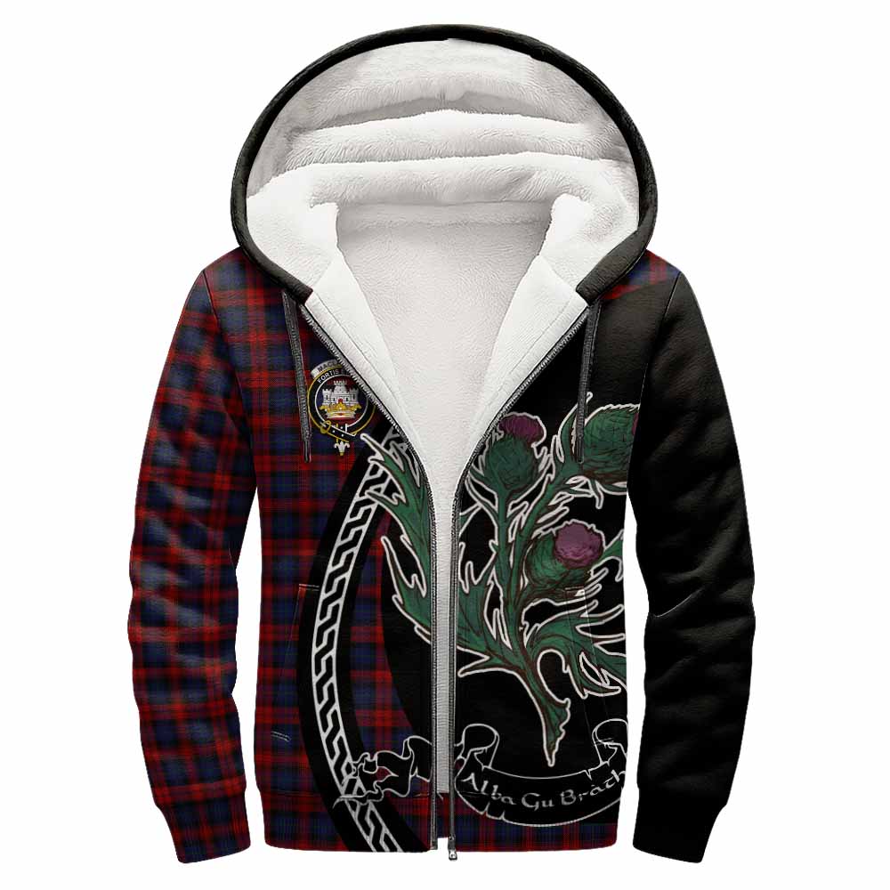 MacLachlan (McLachlan) Family Crest Tartan Sherpa Hoodie Alba Thistle Inspired - Tartan Vibes Clothing