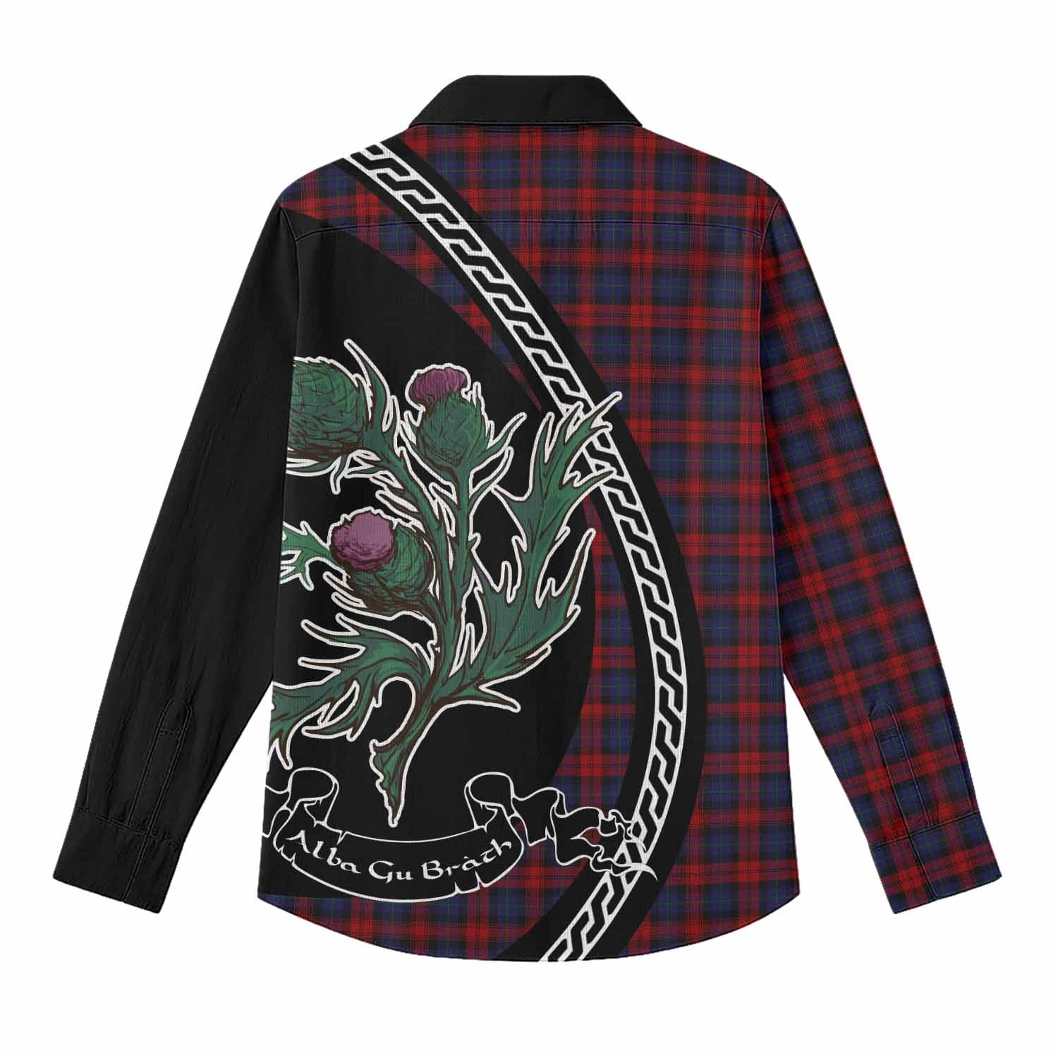 MacLachlan (McLachlan) Family Crest Tartan Women Casual Shirt Alba Thistle Inspired - Tartan Vibes Clothing