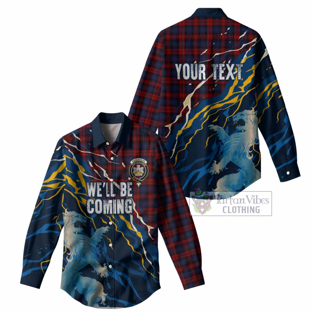 MacLachlan (McLachlan) Scotland Tartan Women Casual Shirt WC2026 Football - We'll Be Coming
