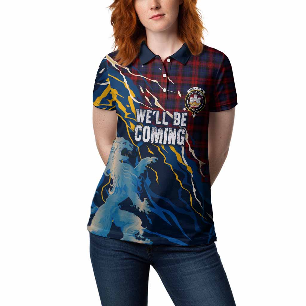 MacLachlan (McLachlan) Scotland Tartan Women Polo Shirt WC2026 Football - We'll Be Coming