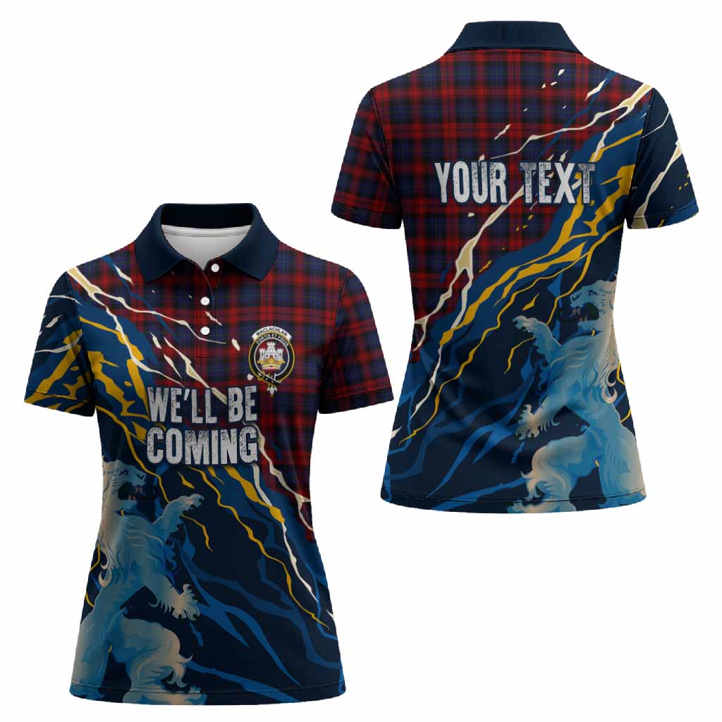 MacLachlan (McLachlan) Scotland Tartan Women Polo Shirt WC2026 Football - We'll Be Coming