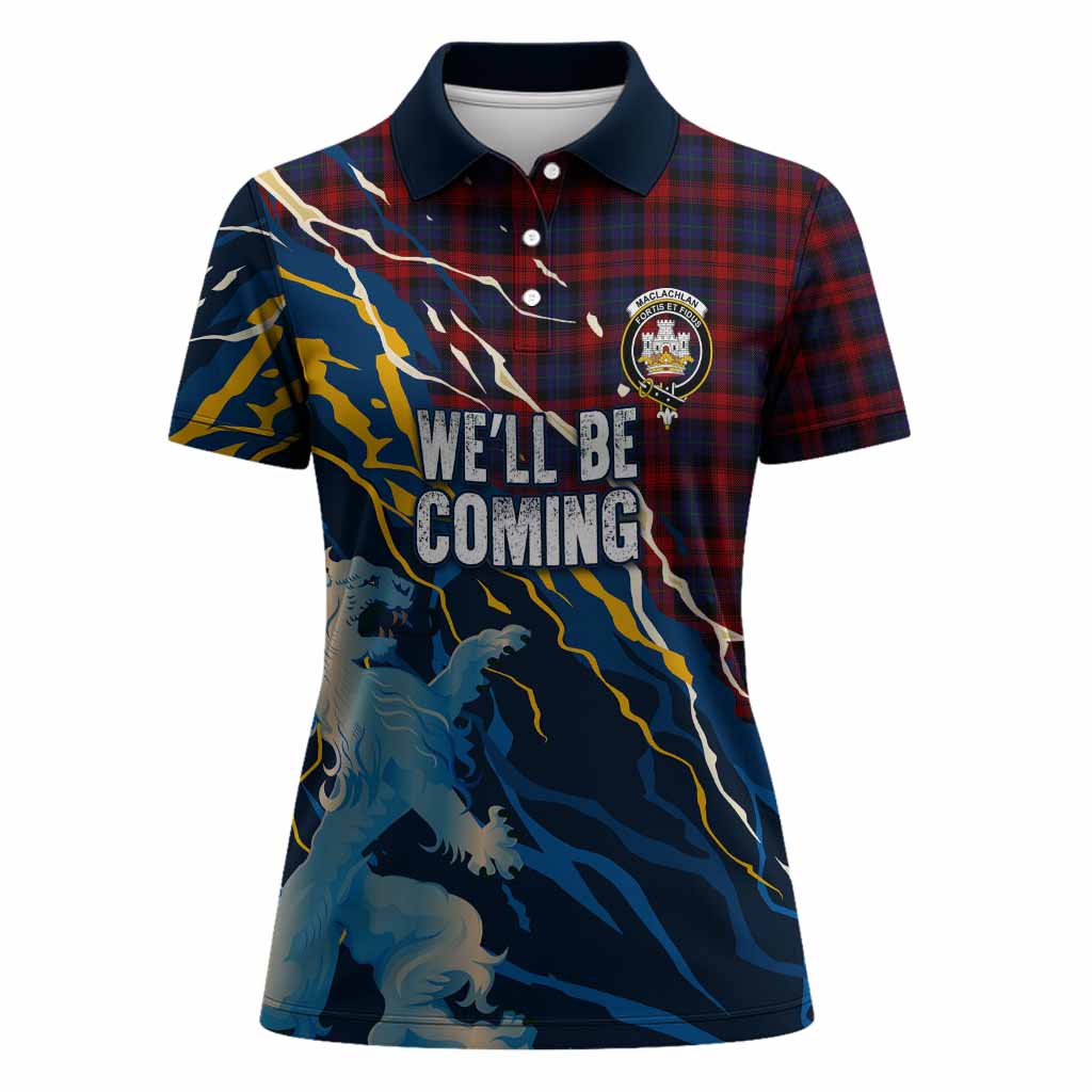 MacLachlan (McLachlan) Scotland Tartan Women Polo Shirt WC2026 Football - We'll Be Coming
