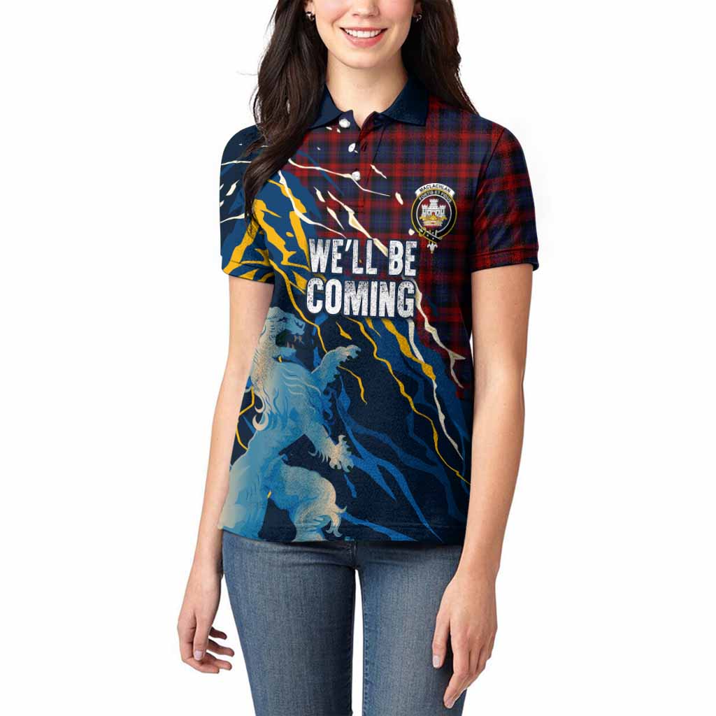MacLachlan (McLachlan) Scotland Tartan Women Polo Shirt WC2026 Football - We'll Be Coming