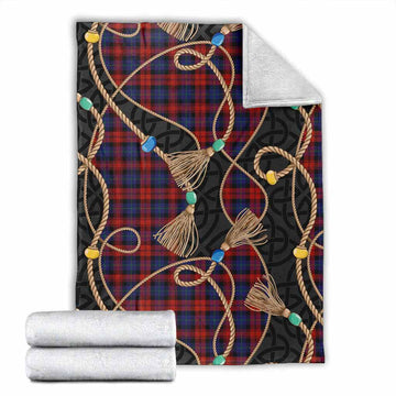 MacLachlan (McLachlan) Scottish Tartan Twisted Ropes Stylized Blanket X-Large 59 x 79 inches 150 x 200 cm - Tartan Vibes Clothing