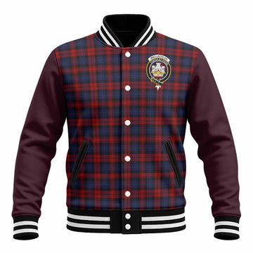 MacLachlan (McLachlan) Tartan Accent Baseball Jacket with Family Crest