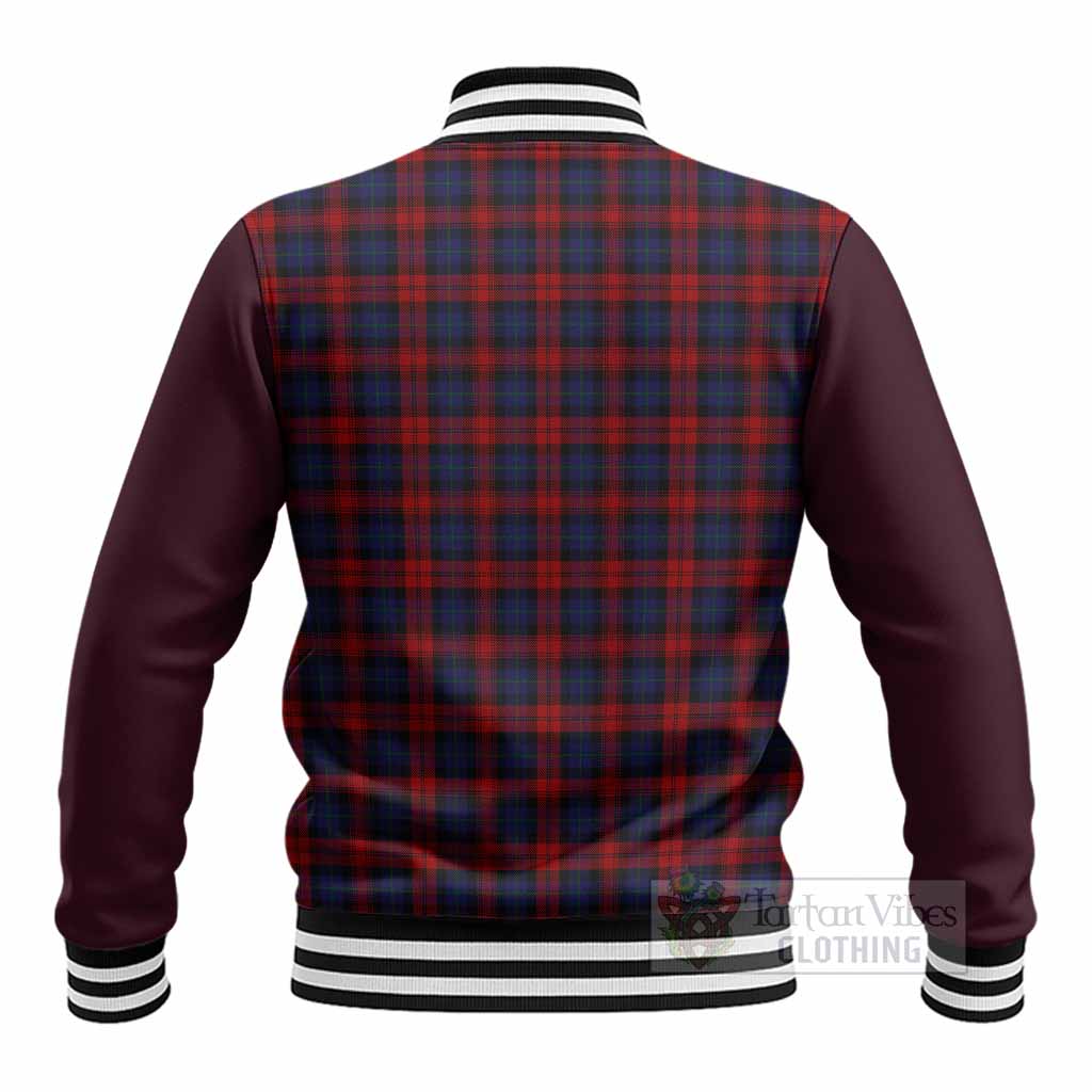 MacLachlan (McLachlan) Tartan Accent Baseball Jacket with Family Crest