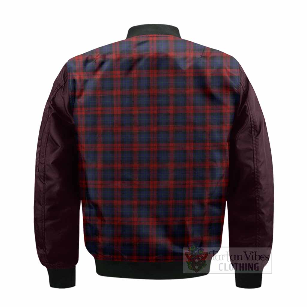 MacLachlan (McLachlan) Tartan Accent Bomber Jacket with Family Crest