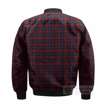 MacLachlan (McLachlan) Tartan Accent Bomber Jacket with Family Crest