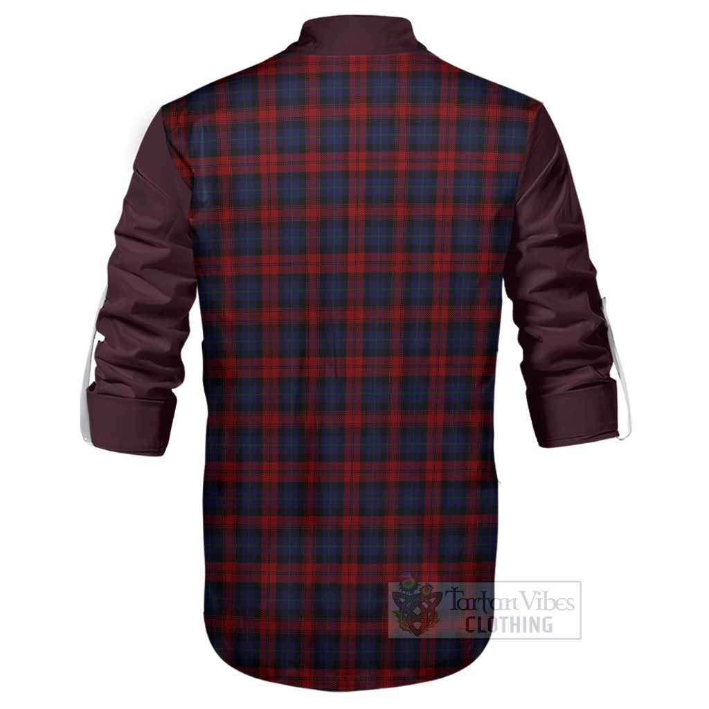 MacLachlan (McLachlan) Tartan Accent Ghillie Shirt with Family Crest