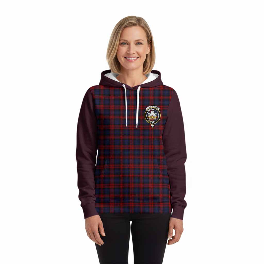 MacLachlan (McLachlan) Tartan Accent Hoodie with Family Crest