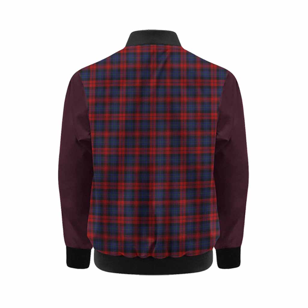 MacLachlan (McLachlan) Tartan Accent Kid Bomber Jacket with Family Crest