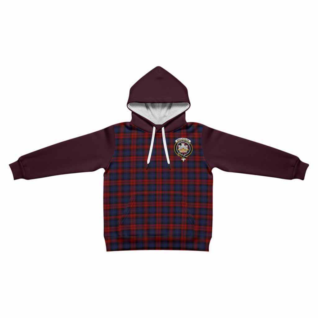 MacLachlan (McLachlan) Tartan Accent Kid Hoodie with Family Crest