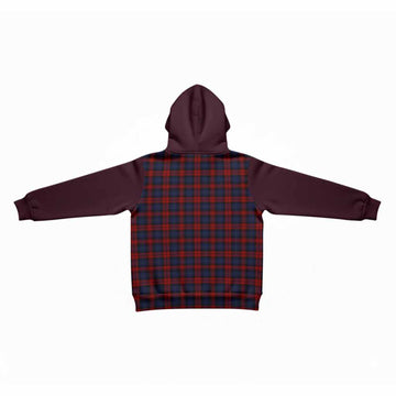 MacLachlan (McLachlan) Tartan Accent Kid Hoodie with Family Crest