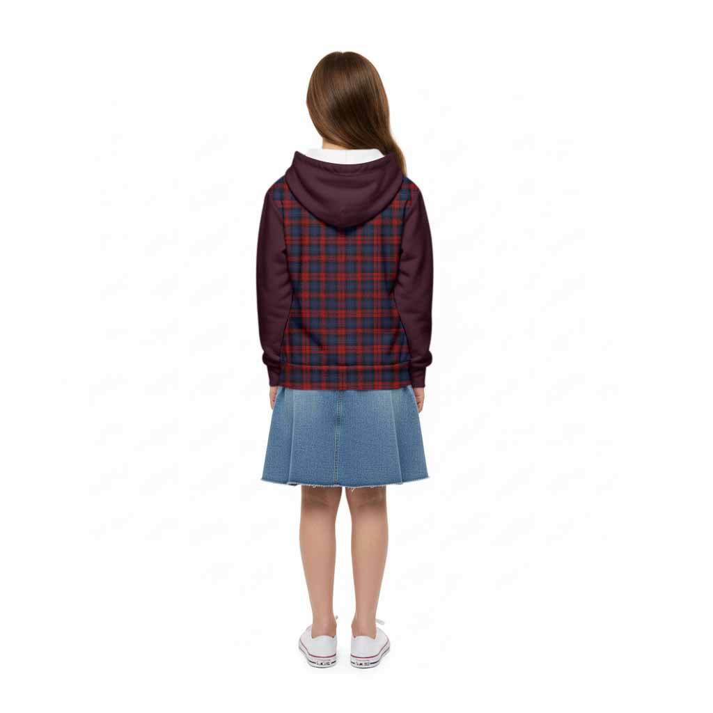 MacLachlan (McLachlan) Tartan Accent Kid Hoodie with Family Crest