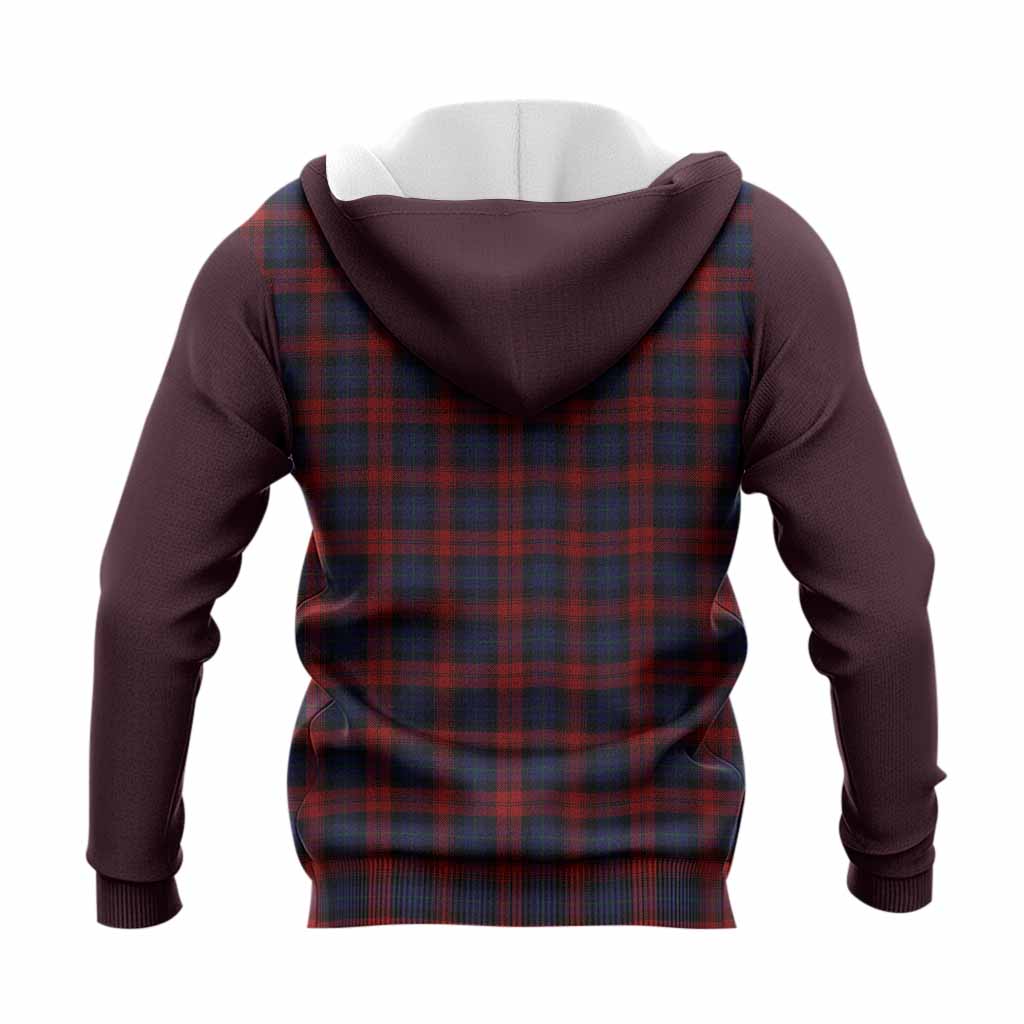 MacLachlan (McLachlan) Tartan Accent Knitted Hoodie with Family Crest