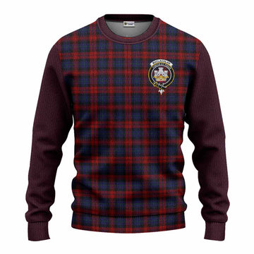 MacLachlan (McLachlan) Tartan Accent Knitted Sweater with Family Crest