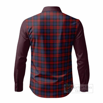 MacLachlan (McLachlan) Tartan Accent Long Sleeve Button Shirts with Family Crest