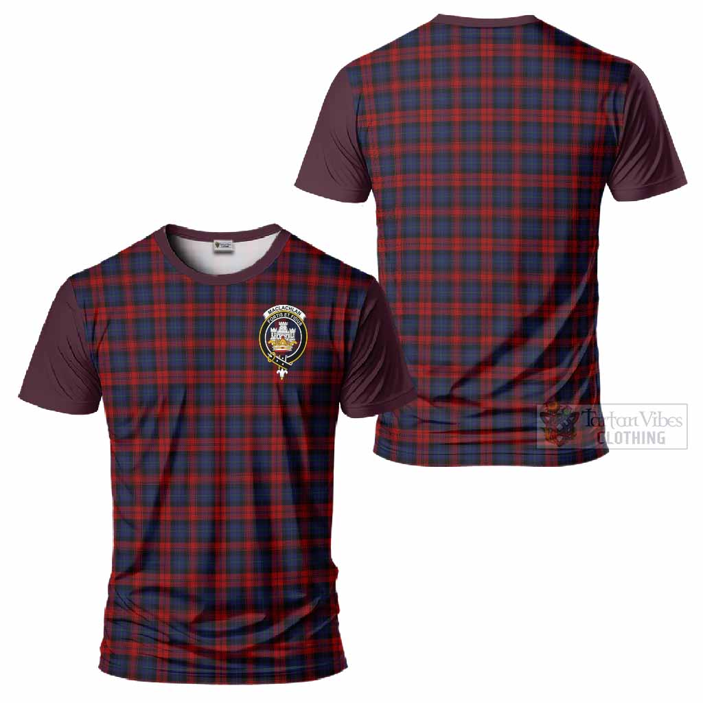 MacLachlan (McLachlan) Tartan Accent T-Shirt with Family Crest