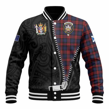 MacLachlan (McLachlan) Tartan Baseball Jacket New Zealand Pattern Unique Zipper Stylized