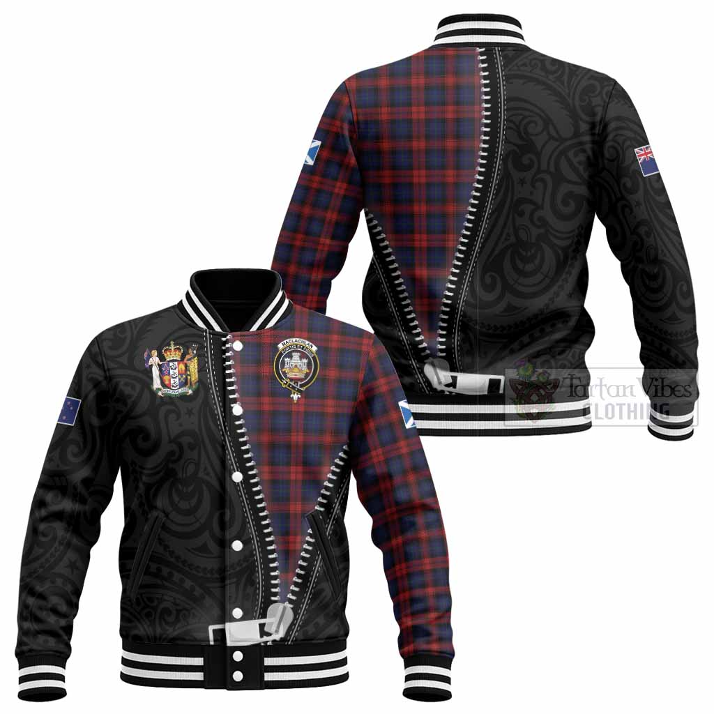 MacLachlan (McLachlan) Tartan Baseball Jacket New Zealand Pattern Unique Zipper Stylized