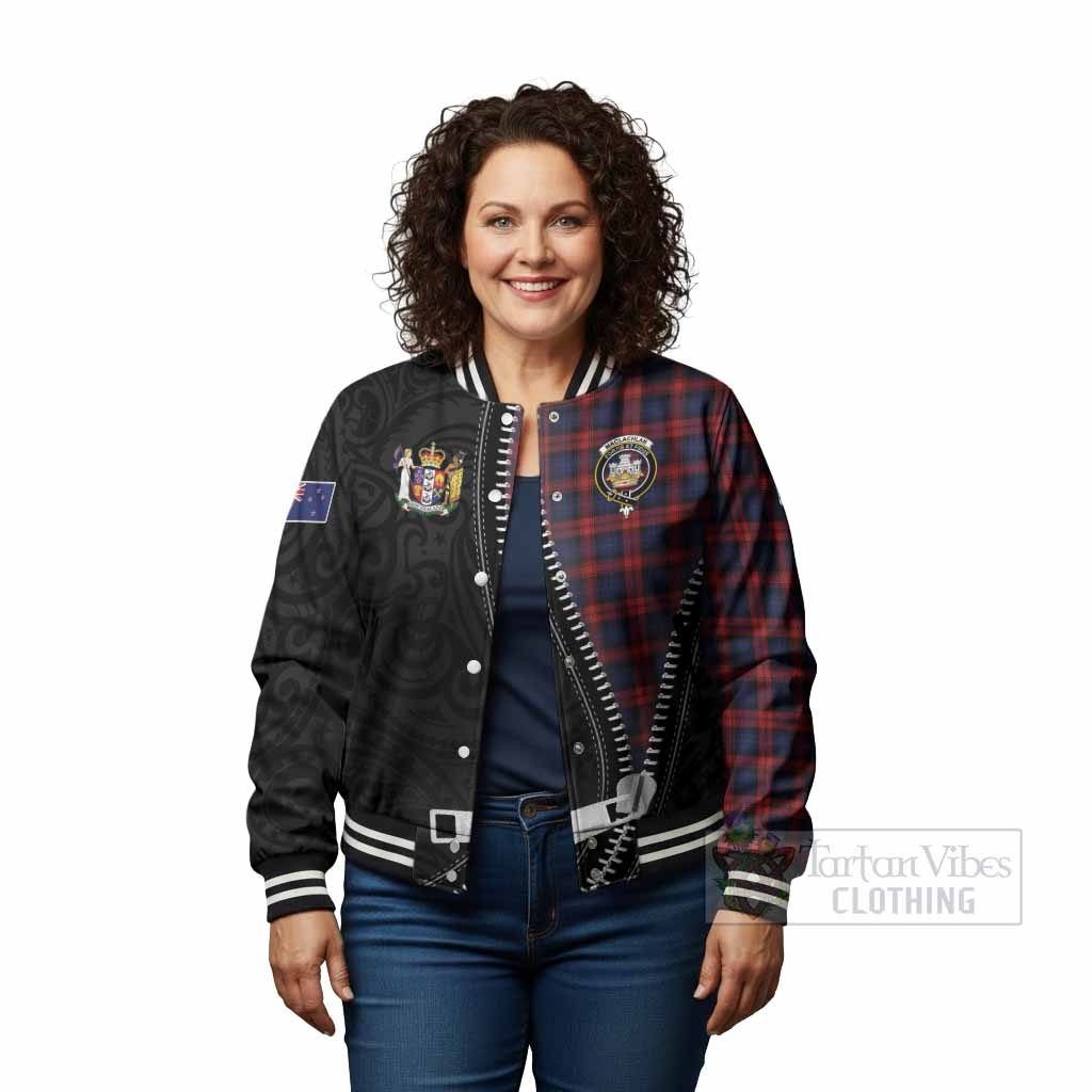 MacLachlan (McLachlan) Tartan Baseball Jacket New Zealand Pattern Unique Zipper Stylized