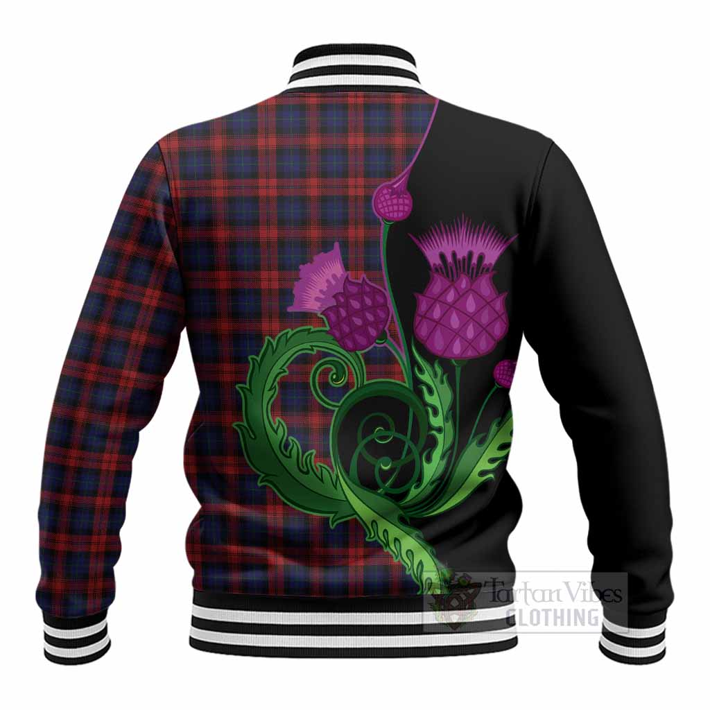 MacLachlan (McLachlan) Tartan Baseball Jacket Traditional Scottish Thistle