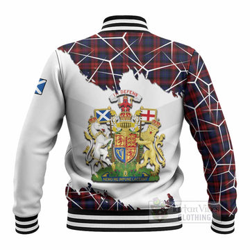 MacLachlan (McLachlan) Tartan Baseball Jacket with Family Crest and Lion Rampant Grunge Style
