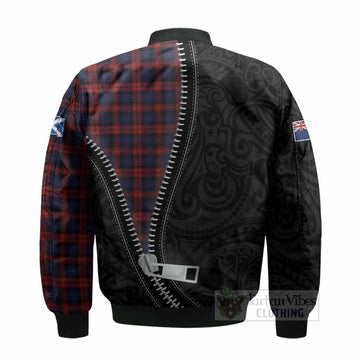 MacLachlan (McLachlan) Tartan Bomber Jacket New Zealand Pattern Unique Zipper Stylized