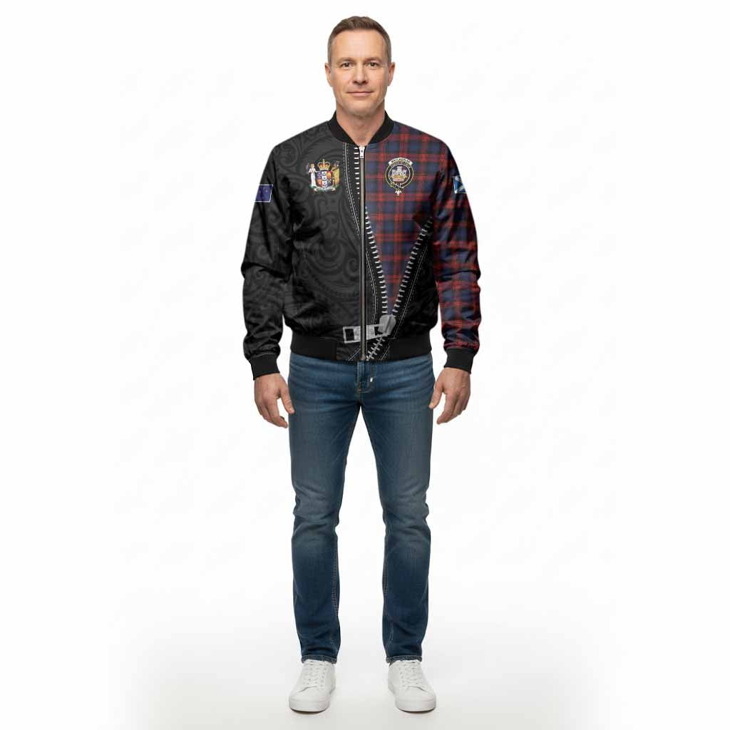 MacLachlan (McLachlan) Tartan Bomber Jacket New Zealand Pattern Unique Zipper Stylized