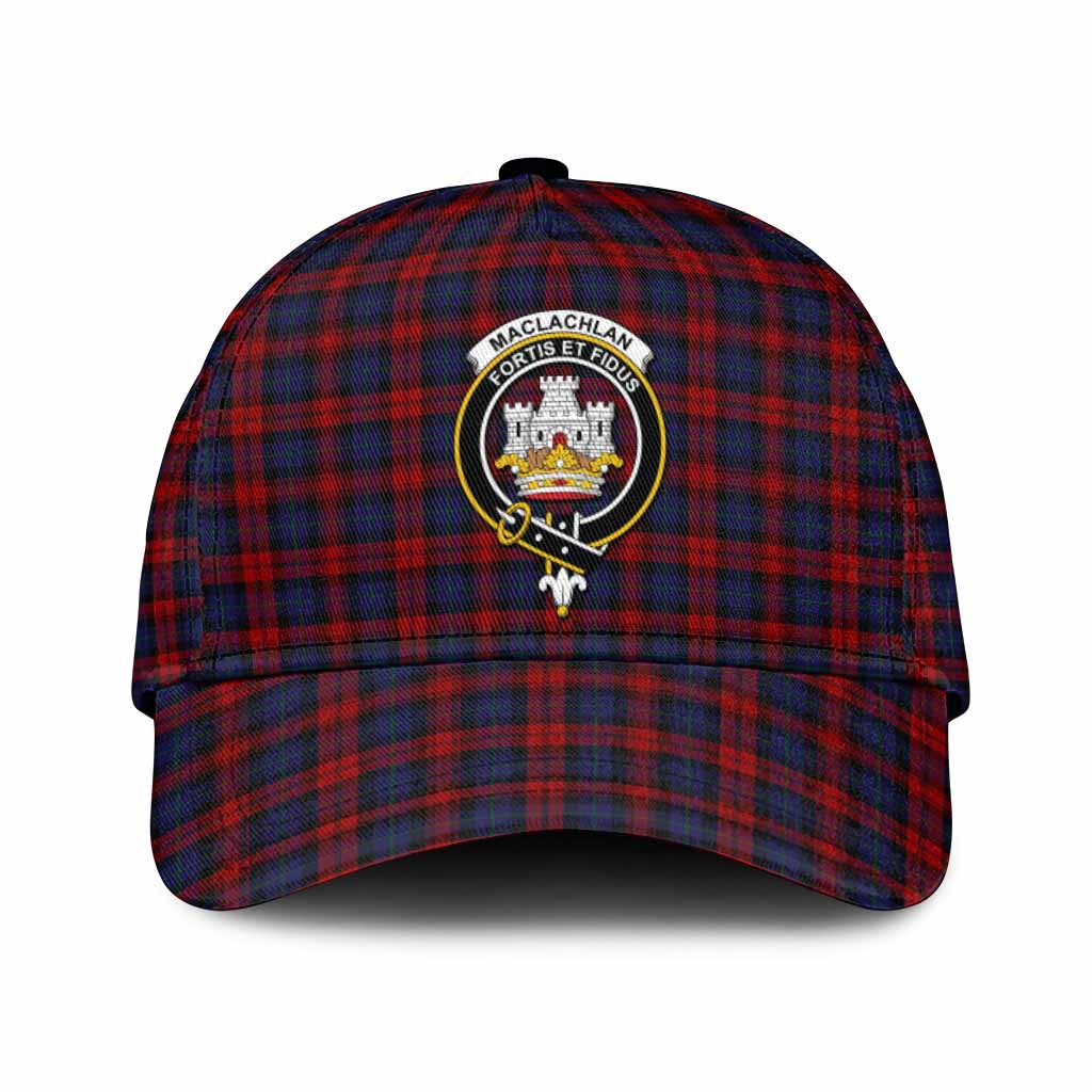 MacLachlan (McLachlan) Tartan Classic Cap with Family Crest