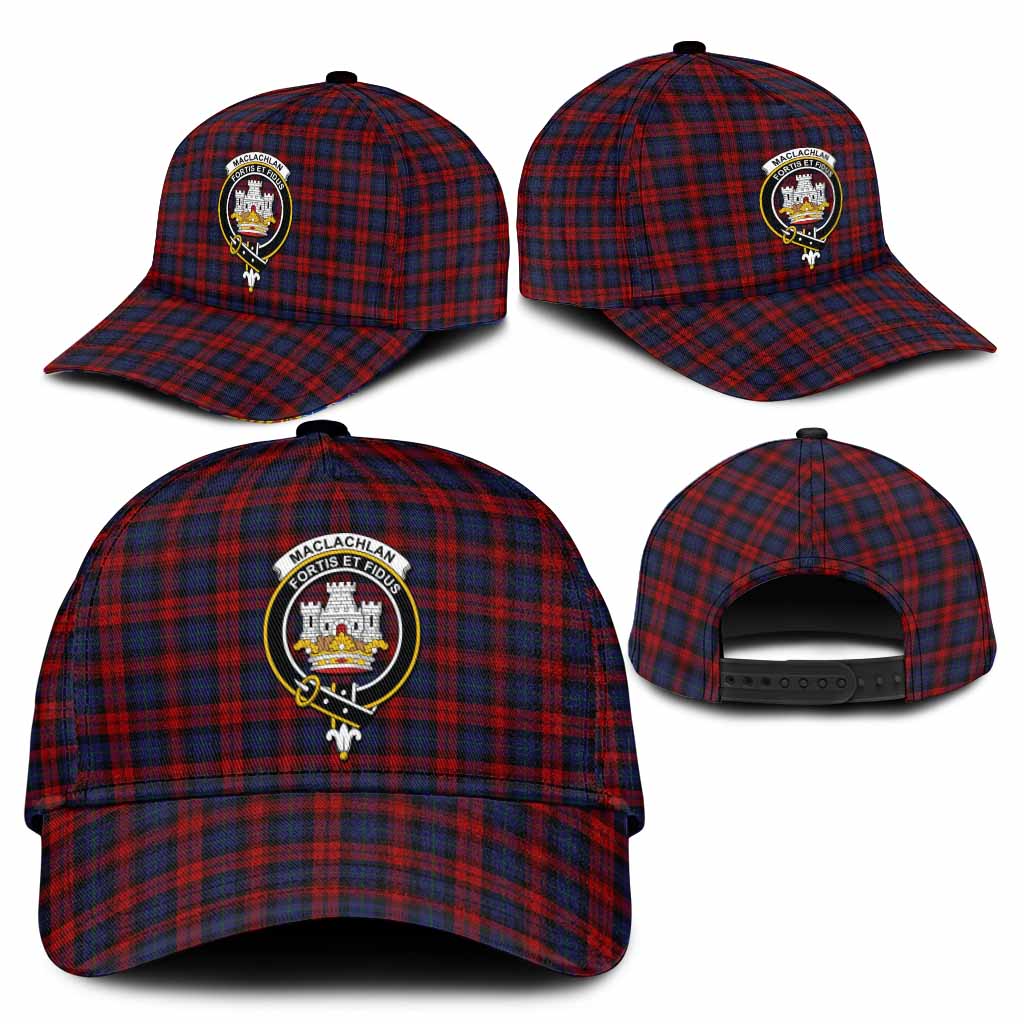 MacLachlan (McLachlan) Tartan Classic Cap with Family Crest