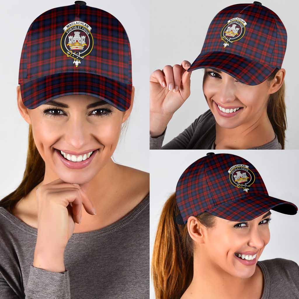 MacLachlan (McLachlan) Tartan Classic Cap with Family Crest