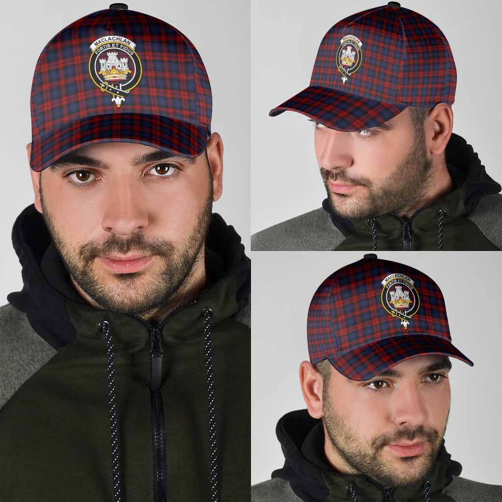 MacLachlan (McLachlan) Tartan Classic Cap with Family Crest