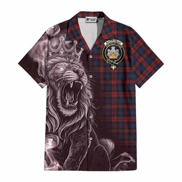 MacLachlan (McLachlan) Tartan Cotton Hawaiian Shirt Roaring Lion Heritage