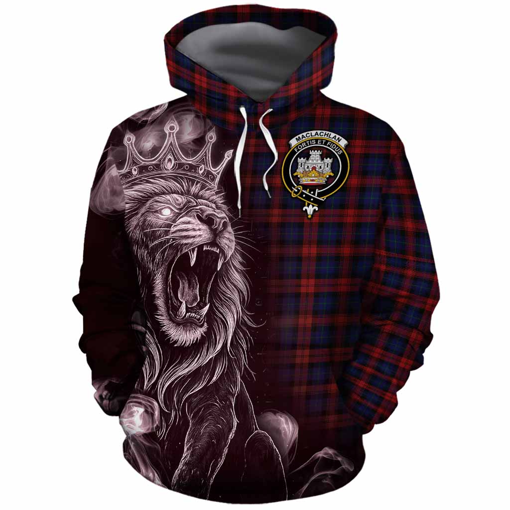 MacLachlan (McLachlan) Tartan Cotton Hoodie Roaring Lion Heritage