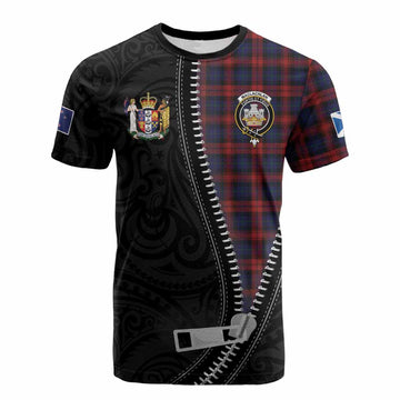 MacLachlan (McLachlan) Tartan Cotton T-shirt New Zealand Pattern Unique Zipper Stylized