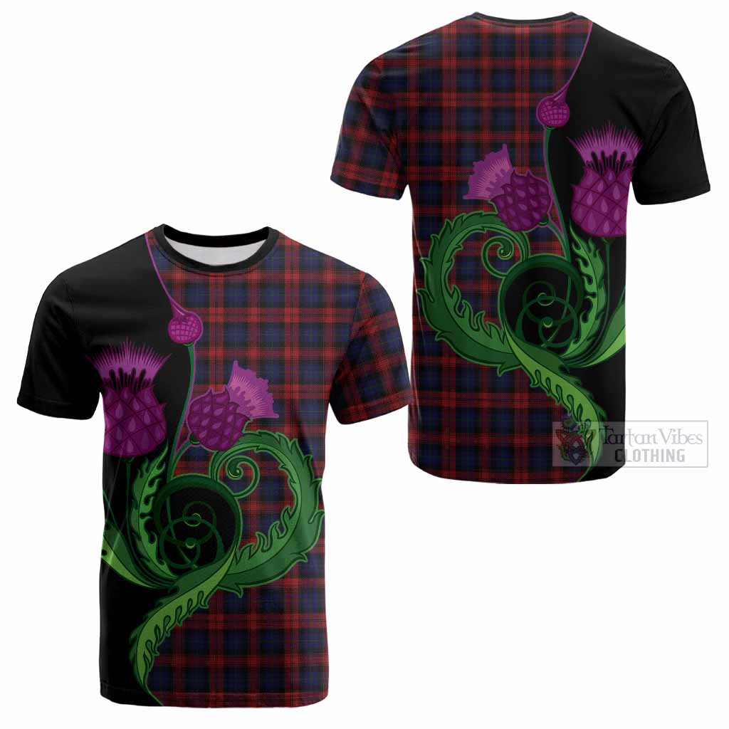 MacLachlan (McLachlan) Tartan Cotton T-shirt Traditional Scottish Thistle