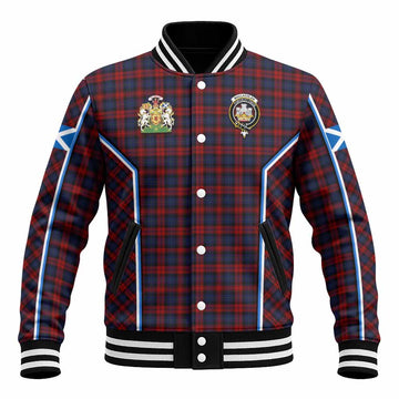 MacLachlan (McLachlan) Tartan Crest Baseball Jacket Scotland Coat of Arm Flag Style - Tartan Vibes Clothing