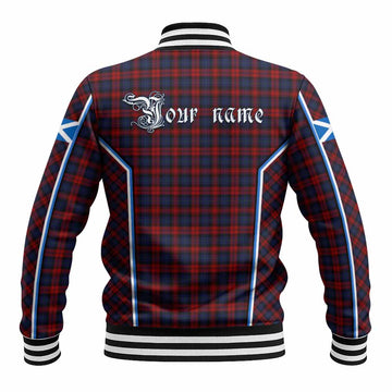 MacLachlan (McLachlan) Tartan Crest Baseball Jacket Scotland Coat of Arm Flag Style - Tartan Vibes Clothing