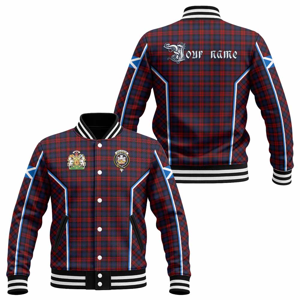 MacLachlan (McLachlan) Tartan Crest Baseball Jacket Scotland Coat of Arm Flag Style - Tartan Vibes Clothing