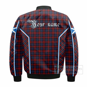 MacLachlan (McLachlan) Tartan Crest Bomber Jacket Scotland Coat of Arm Flag Style