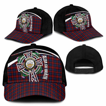 MacLachlan (McLachlan) Tartan Crest Classic Cap Scottish Thistle Celtic Cross Alba Gu Brath