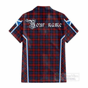MacLachlan (McLachlan) Tartan Crest Cotton Hawaiian Shirt Scotland Coat of Arm Flag Style - Tartan Vibes Clothing
