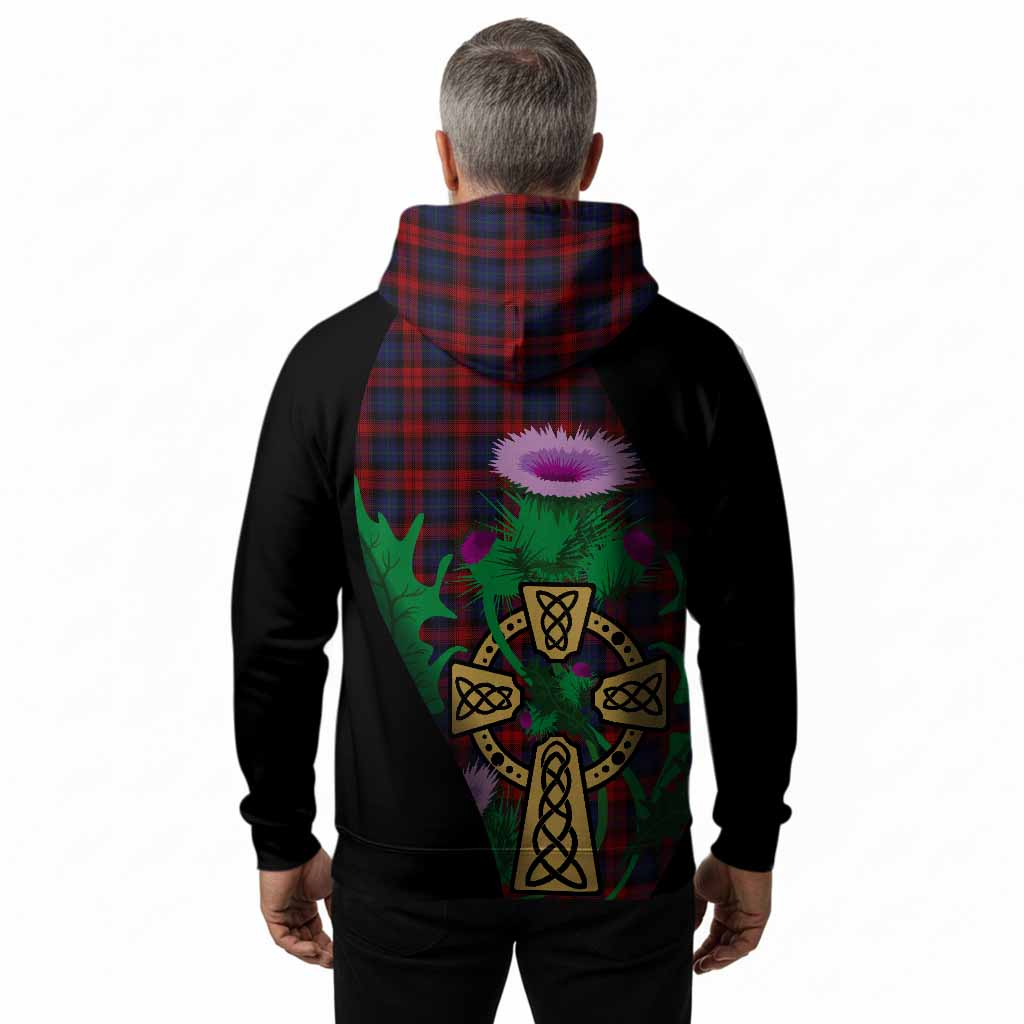 MacLachlan (McLachlan) Tartan Crest Hoodie Celtic Cross Thistle Flowers