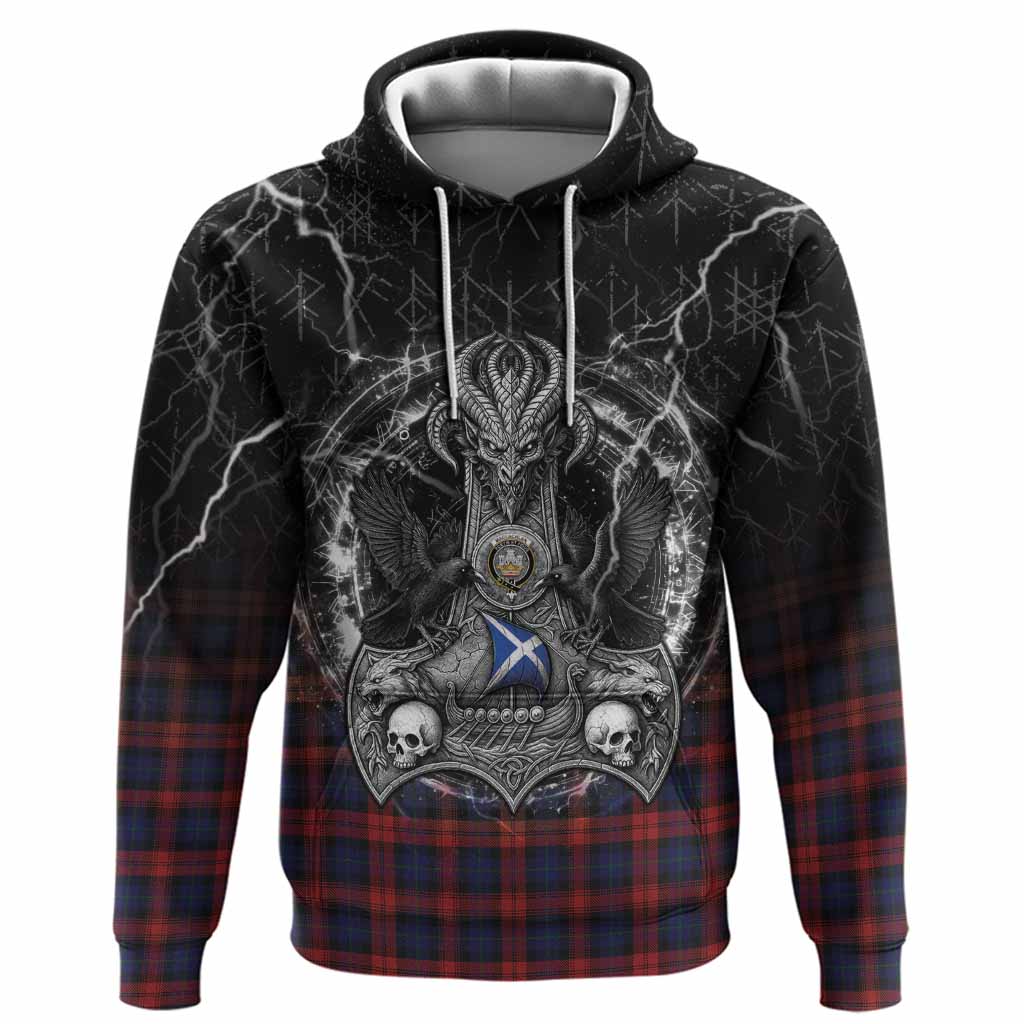 MacLachlan (McLachlan) Tartan Crest Hoodie Celtic Odin's Raven Legacy