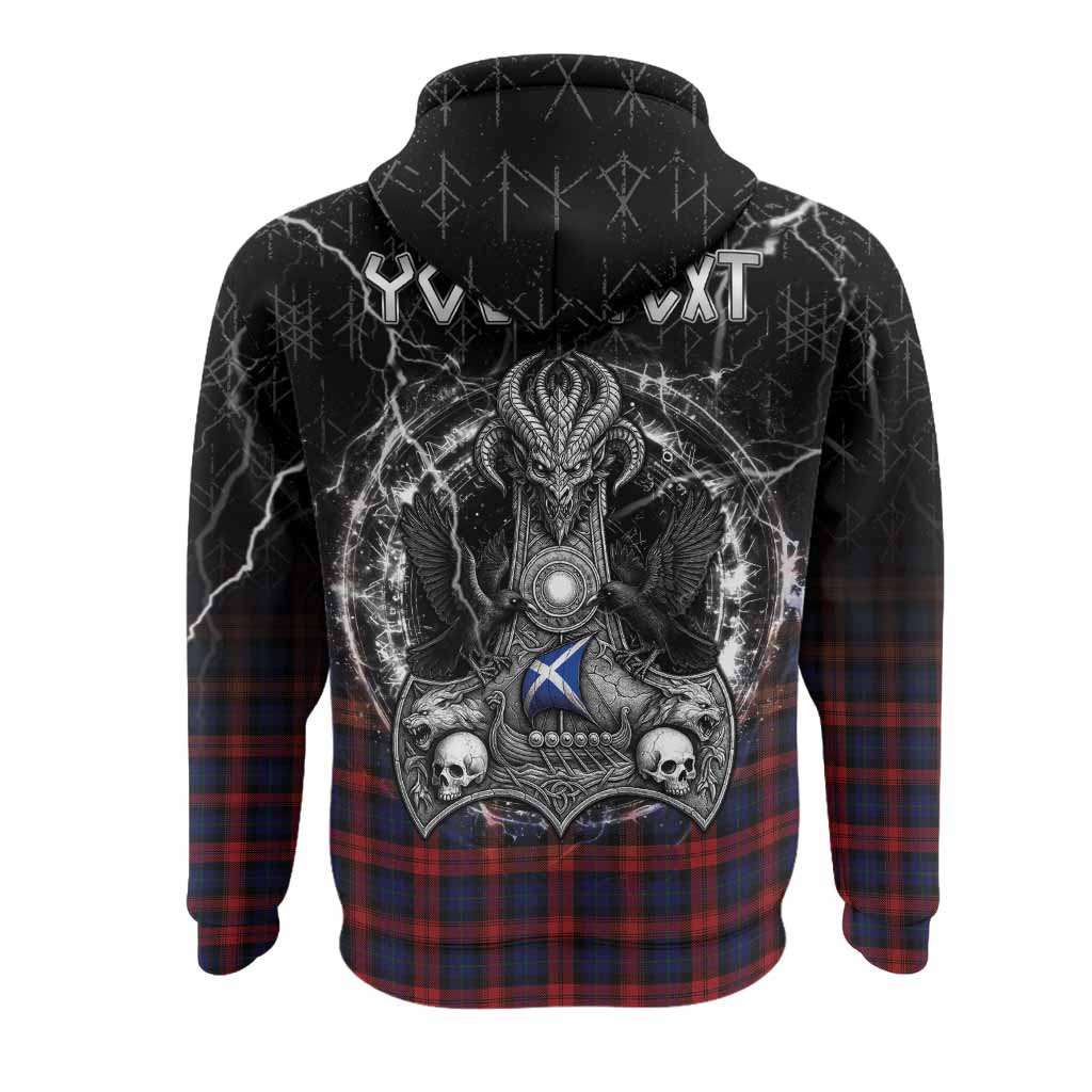 MacLachlan (McLachlan) Tartan Crest Hoodie Celtic Odin's Raven Legacy