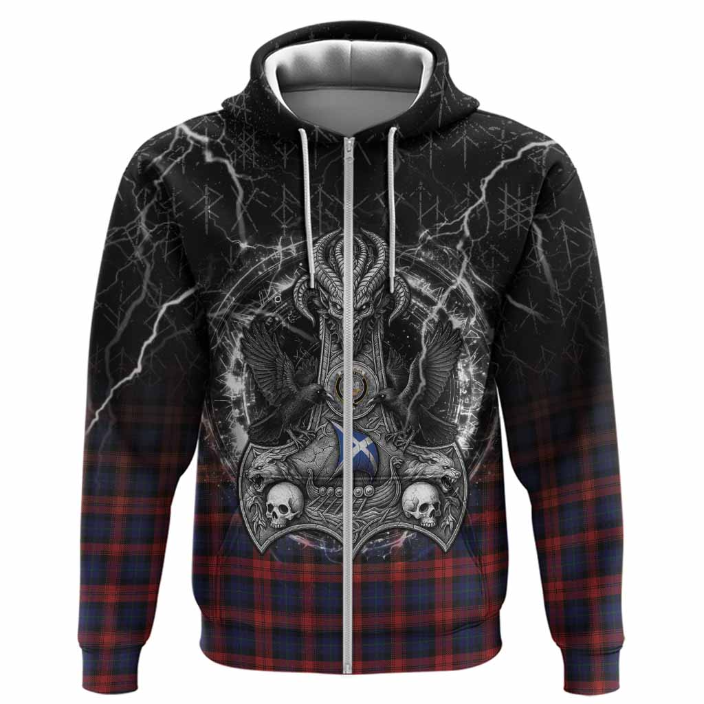 MacLachlan (McLachlan) Tartan Crest Hoodie Celtic Odin's Raven Legacy