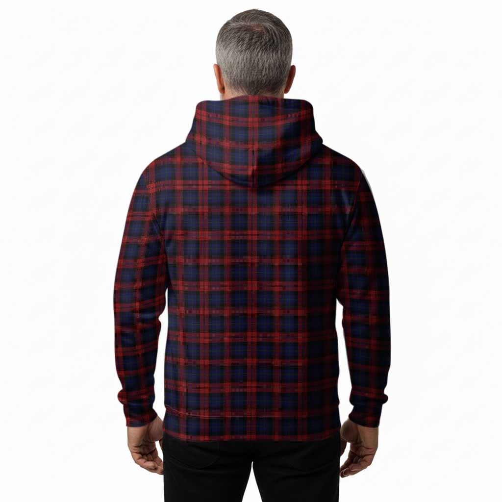 MacLachlan (McLachlan) Tartan Crest Hoodie Ferocious Lion Style