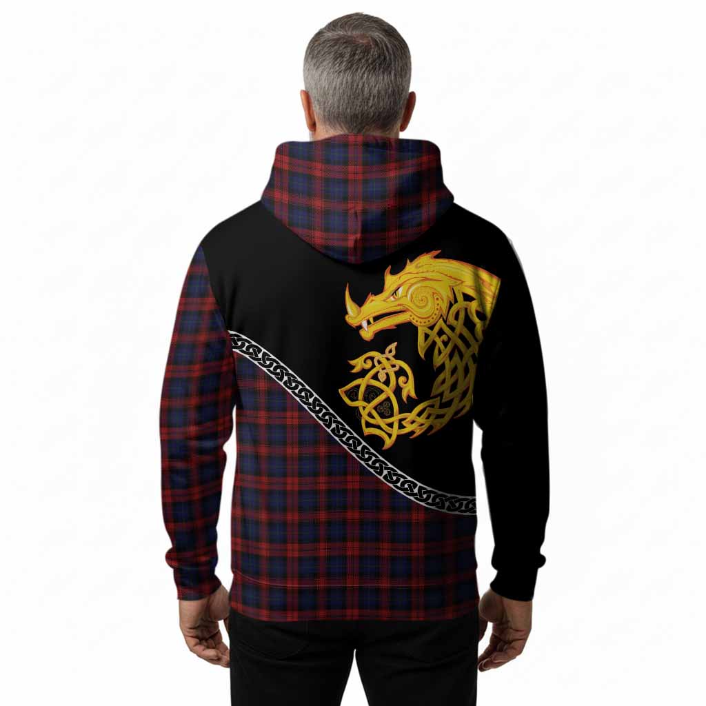 MacLachlan (McLachlan) Tartan Crest Hoodie Legendary Dragon Knot Half Style