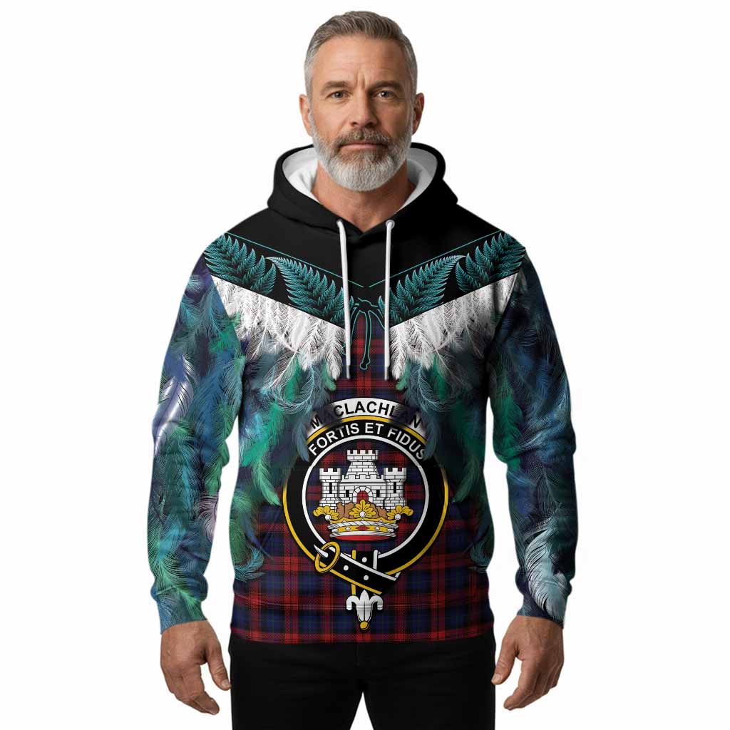 MacLachlan (McLachlan) Tartan Crest Hoodie New Zealand Maori Korowai Cloak